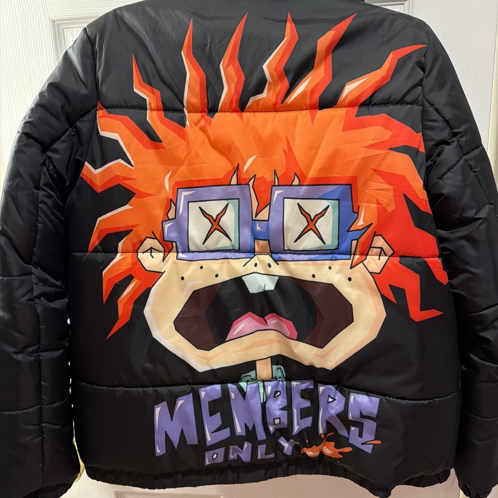 Members Only Nickelo Puffer Jkt Reversible Rugrats SpongeBob Ren n Stimpy 5350
